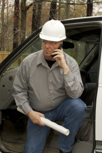 Male construction foreman